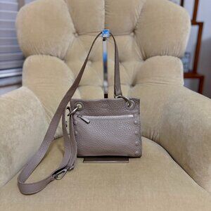 Auth. HAMMITT Los Angeles Iconic TONY Small Pebbled Leather Crossbody Bag